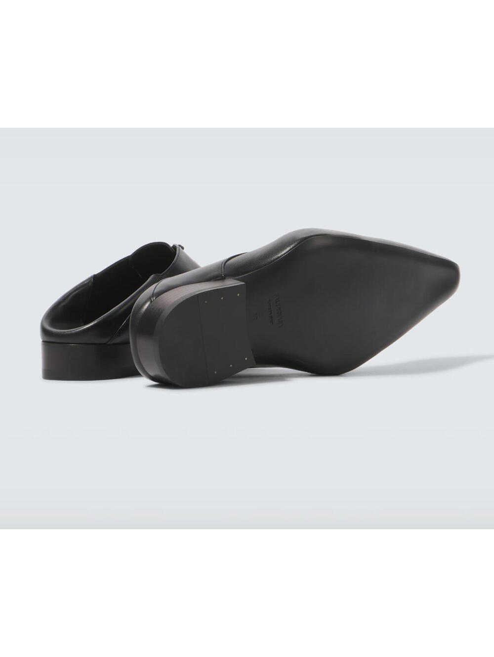 NIB $1,450 Balenciaga Opera Leather Runway Dress Shoe Size Slide 40/7 - Picture 11 of 16